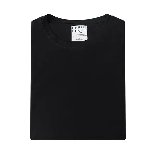 Black_Cotton_Fine_Lycra_Crew_Neck_T-Shirt_For_Men_(190_GSM)