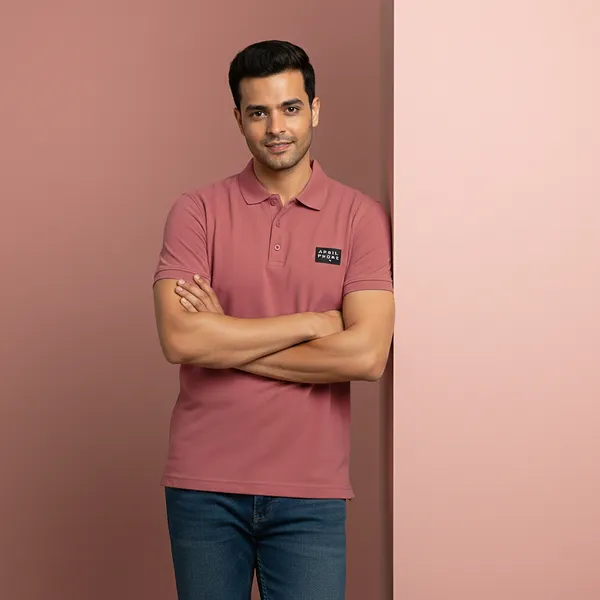 Rust_Premium_Ice_Lycra_Polo_Neck_T-Shirt_For_Men_(230_GSM)