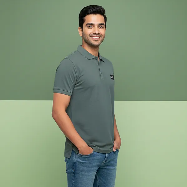 Smoke_Green_Premium_Ice_Lycra_Polo_Neck_T-Shirt_For_Men_(230_GSM)