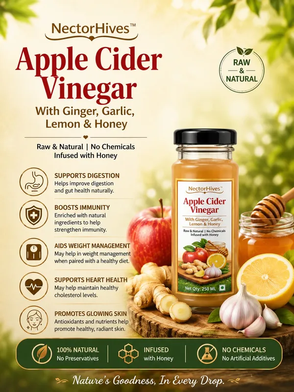 NectorHives_Natural_Apple_Cider_Vinegar_With_Ginger_Garlic_Lemon_&_Honey_250ml