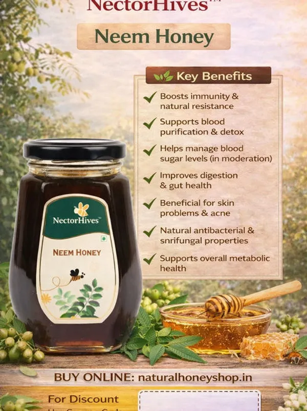 Nectorhives_Raw_Neem_Honey_Pure_Medicinal_Honey