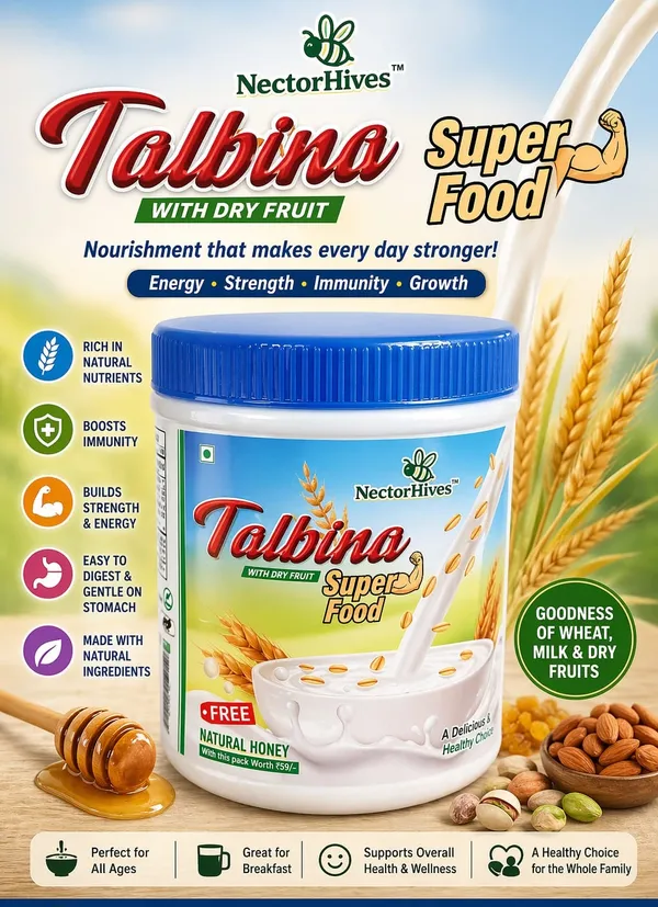 Nectorhives_Talbina_With_Dry_Fruits_Free_Honey_Pouch_Barley_Based_Superfood
