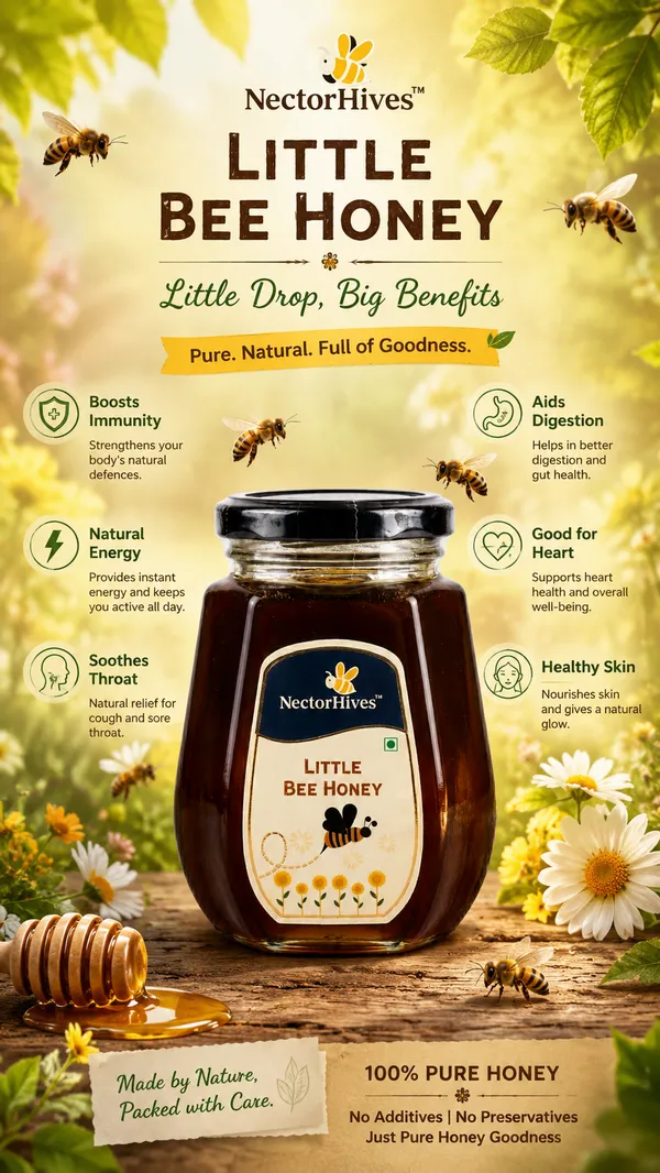 NectorHives_Tulsi_Honey_100%_Pure_Natural_Honey