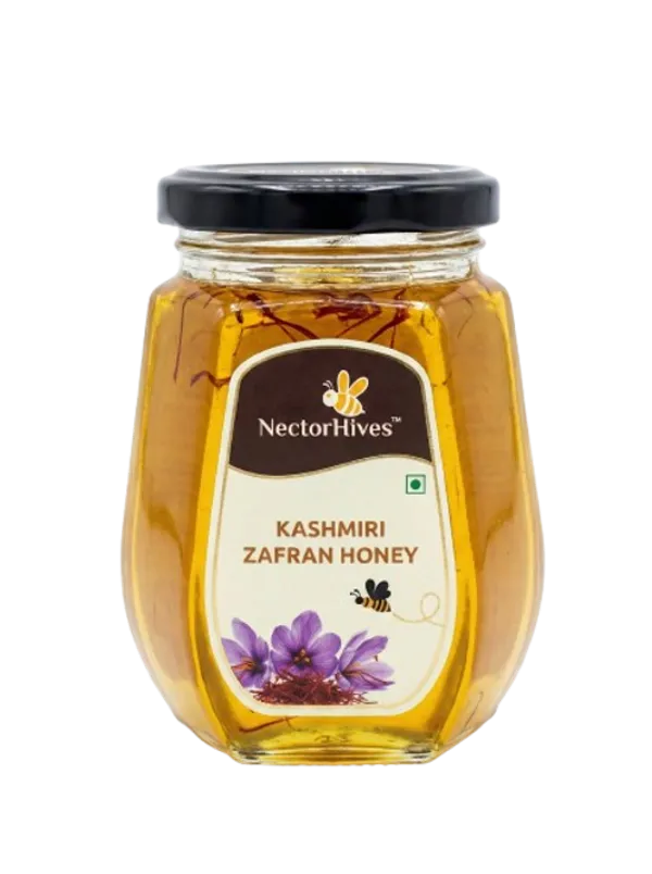 Nectorhives_Kashmiri_Acacia_Honey_With_Saffron_Pure_Raw_Kesar_Honey