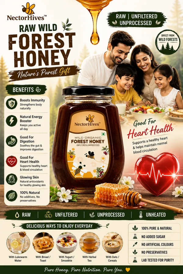 NectorHives_Rose_Honey_Gulkand_Sun-Cooked_Damask_Rose_&_Wild_Forest_Honey_Pure_Raw_Natural_Honey