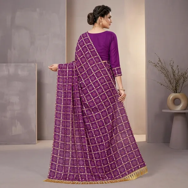 Purple_Chiffon_Bandhani_Print_Saree_For_Women