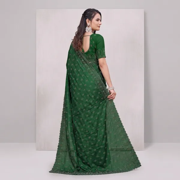 Green_Chiffon_Embroidered_Saree_For_Women