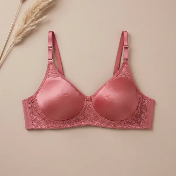 Rose_Pink_Cotton-Net_Lace_Wireless_Bra_For_Women