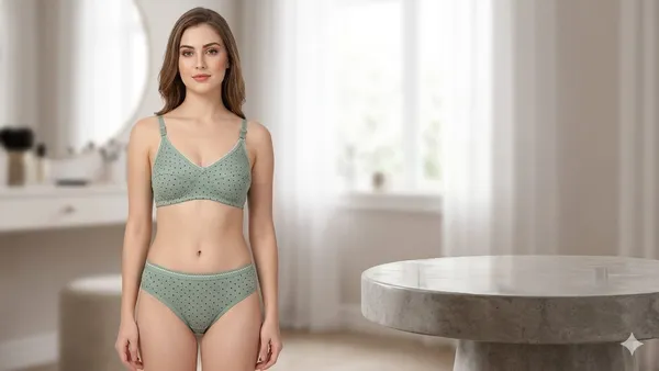Green_Printed_Cotton_Lingerie_Set_For_Women