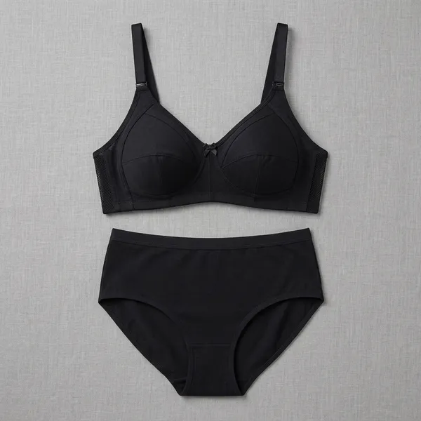 Black_Cotton-Net_Seamless_Bra_And_Brief_Set_For_Women