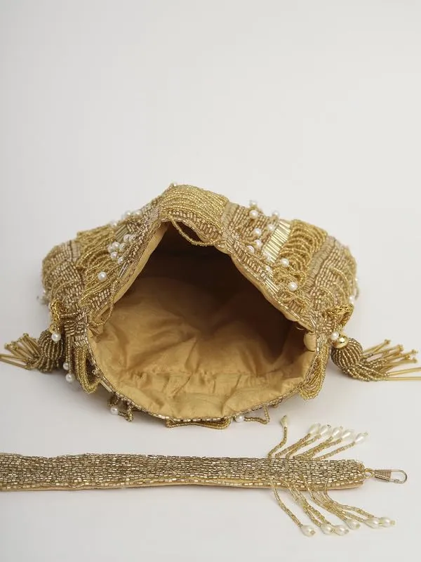 Gold_Silk_Pearl_Embroidered_Potli_Bag_For_Women