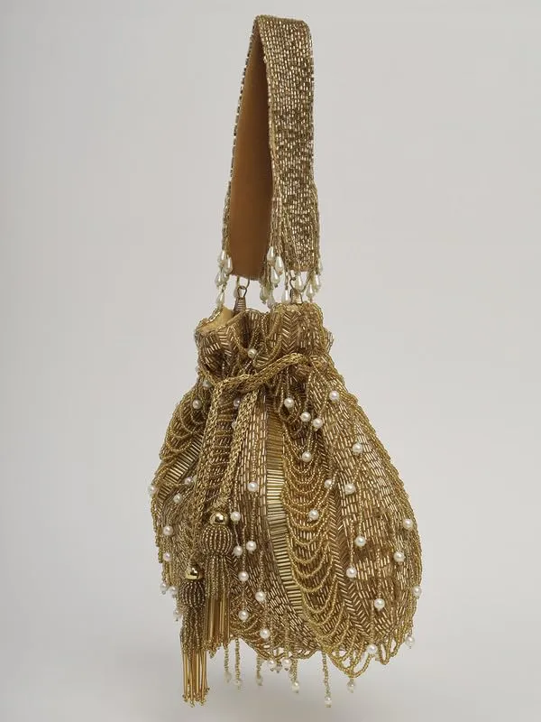 Gold_Silk_Pearl_Embroidered_Potli_Bag_For_Women