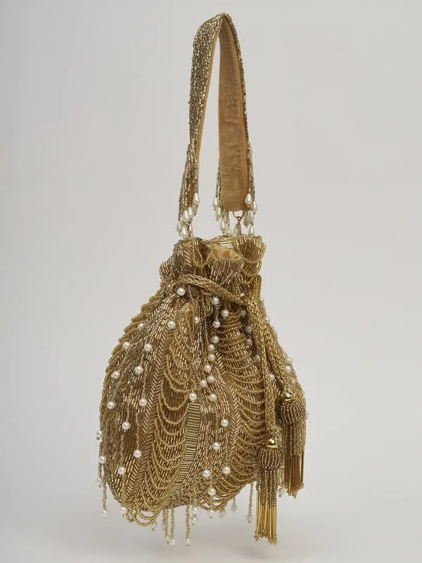 Gold_Silk_Pearl_Embroidered_Potli_Bag_For_Women