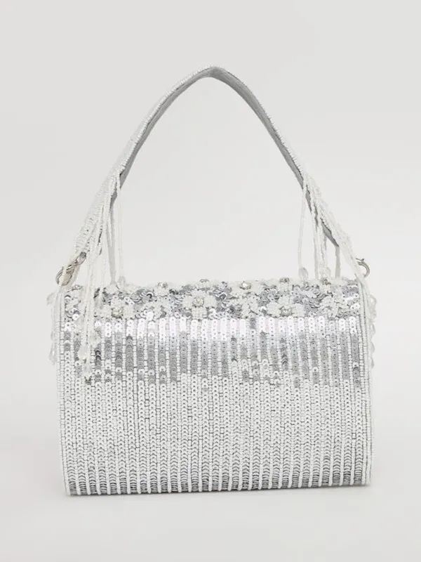 Silver_Silk_Pearl_Embroidered_Handbag_For_Women