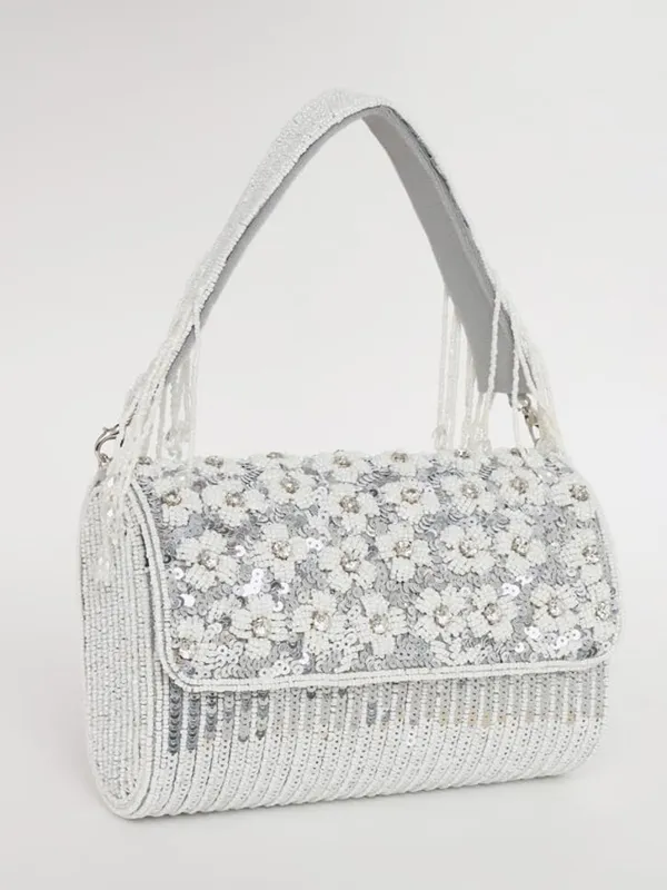 Silver_Silk_Pearl_Embroidered_Handbag_For_Women