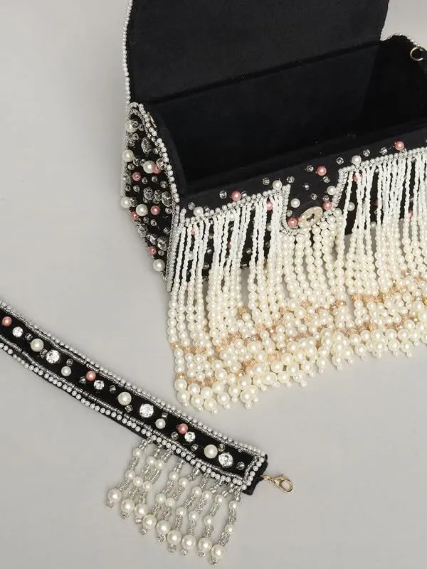 Black_Silk_Crystal_Pearl_Embellished_Potli_Bag_For_Women