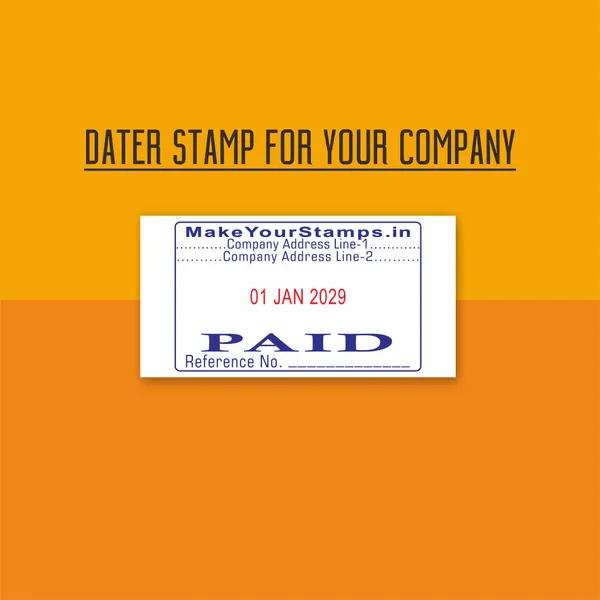 SELF_INK_PAID_STAMP_WITH_DATE_IN_CENTRE_IN_DUAL_COLOUR_IMPRESSION