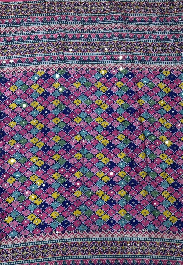 Chunri_Bloom_Mosaic_Mirror_Chinnon_Silk_Saree_with_Hand_work_&_Blouse_Piece