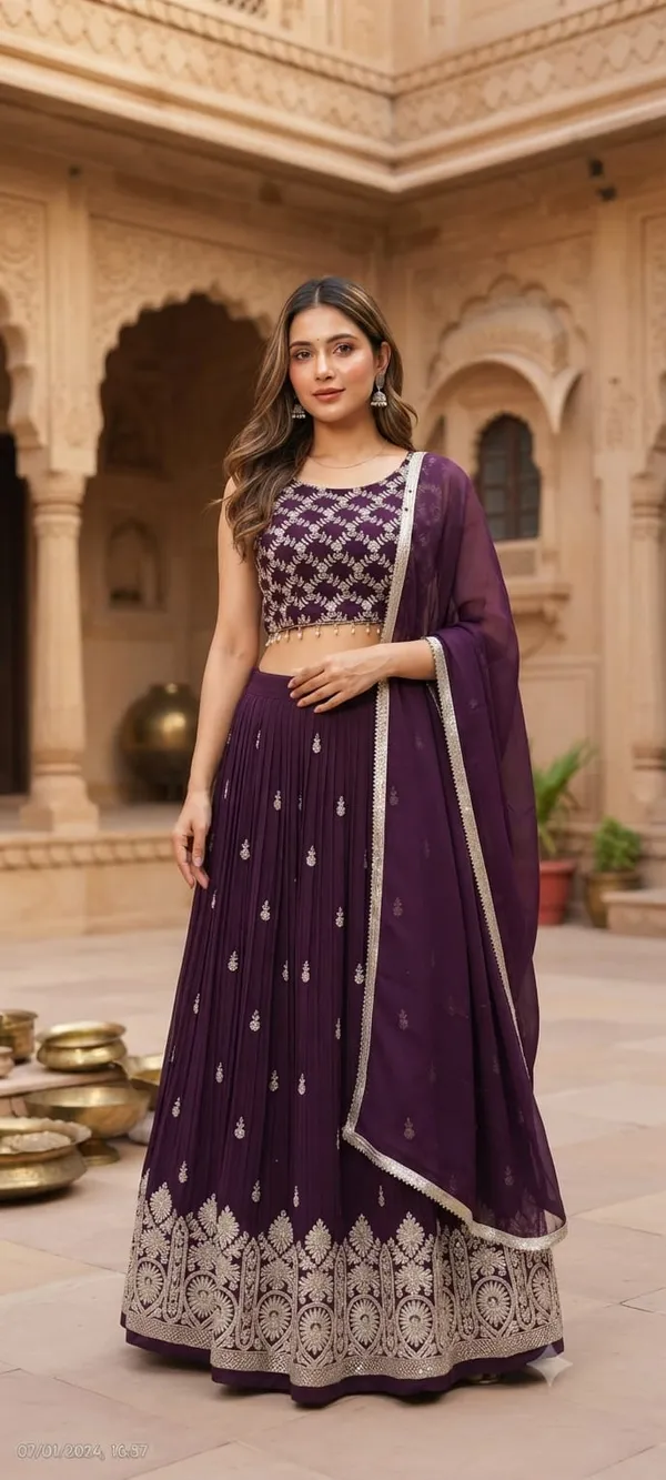 Deep_Plum_Hand_Embroidered_Indo-western