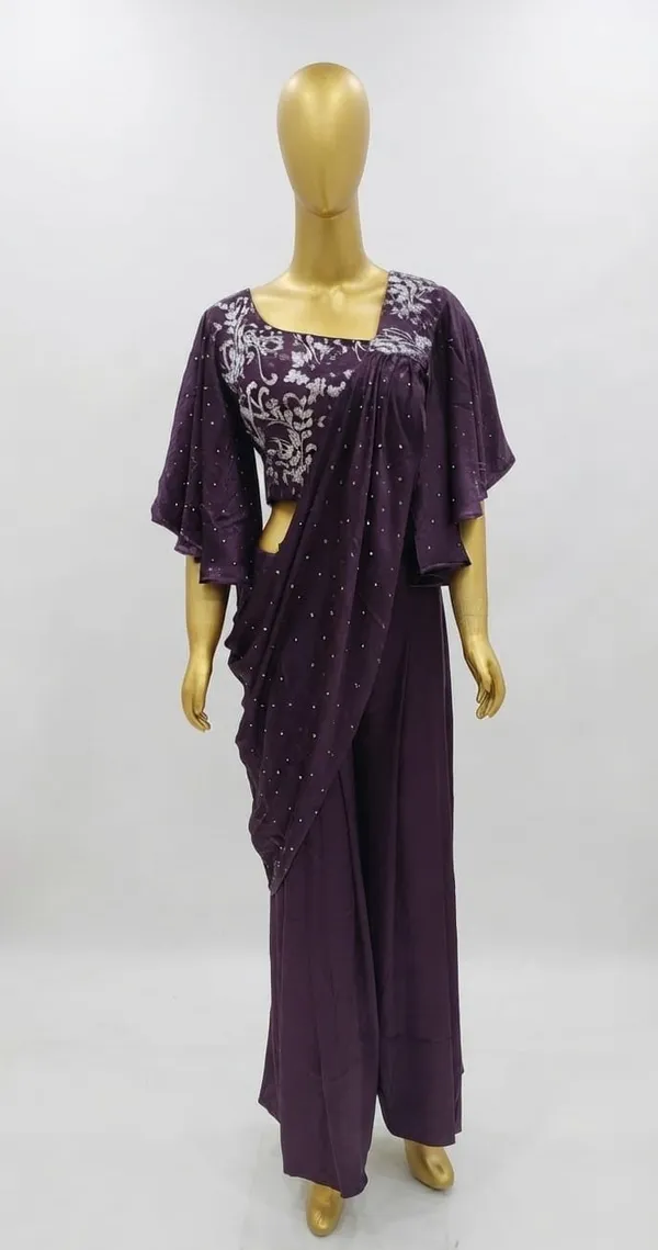 Deep_Purple_Flutter-Sleeve_Indo-western