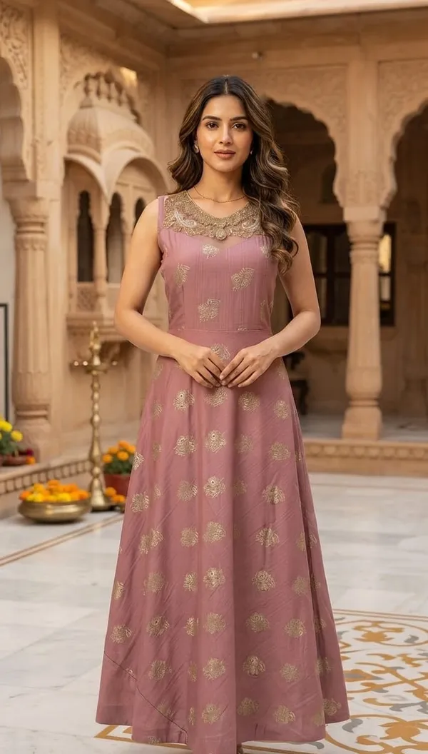 Dusty_Rose_Brocade_Motif_Gown
