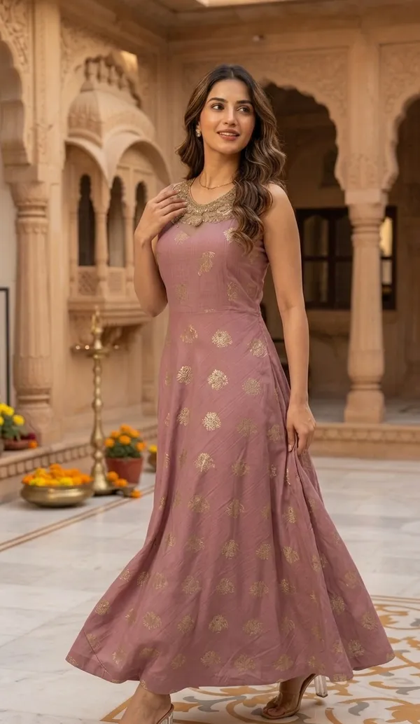 Dusty_Rose_Brocade_Motif_Gown