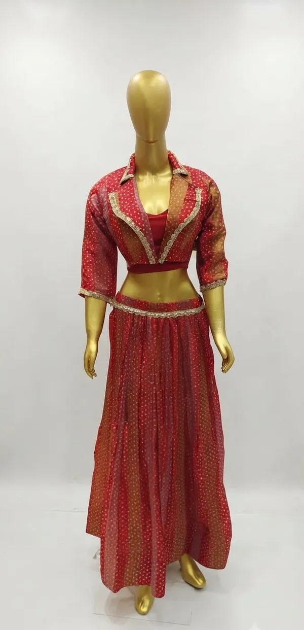 Gold_Bandhani_Printed_Jacket_&_Flared_Skirt_Set_Indo-western