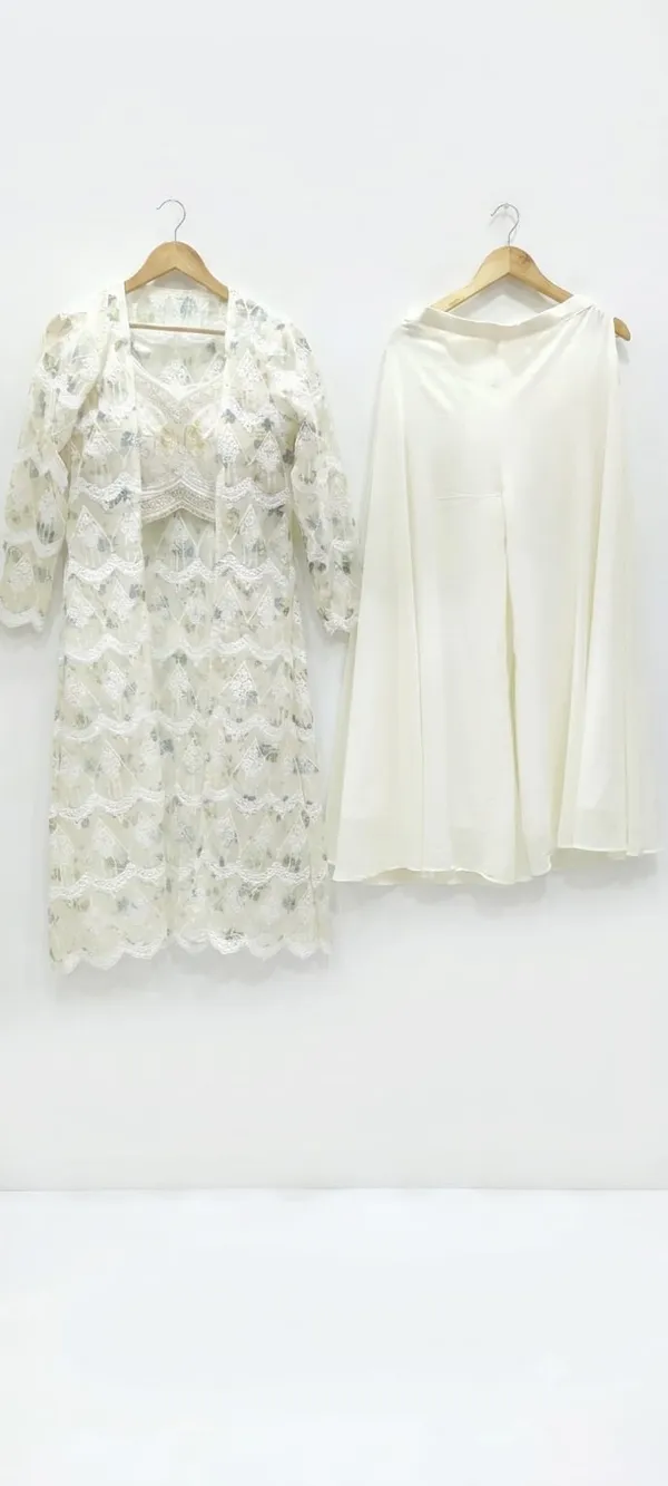 Ivory_Jacket_&_Draped_Set_Indo-western