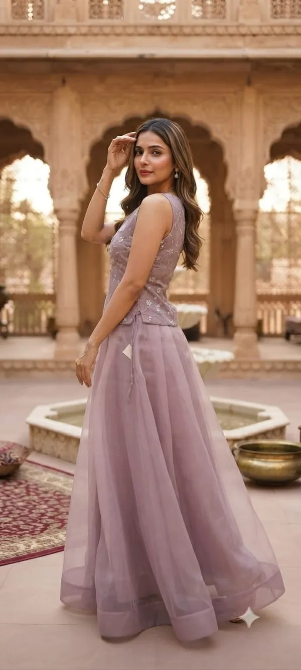 Lavender_Hand_Embroidered_Indo-western