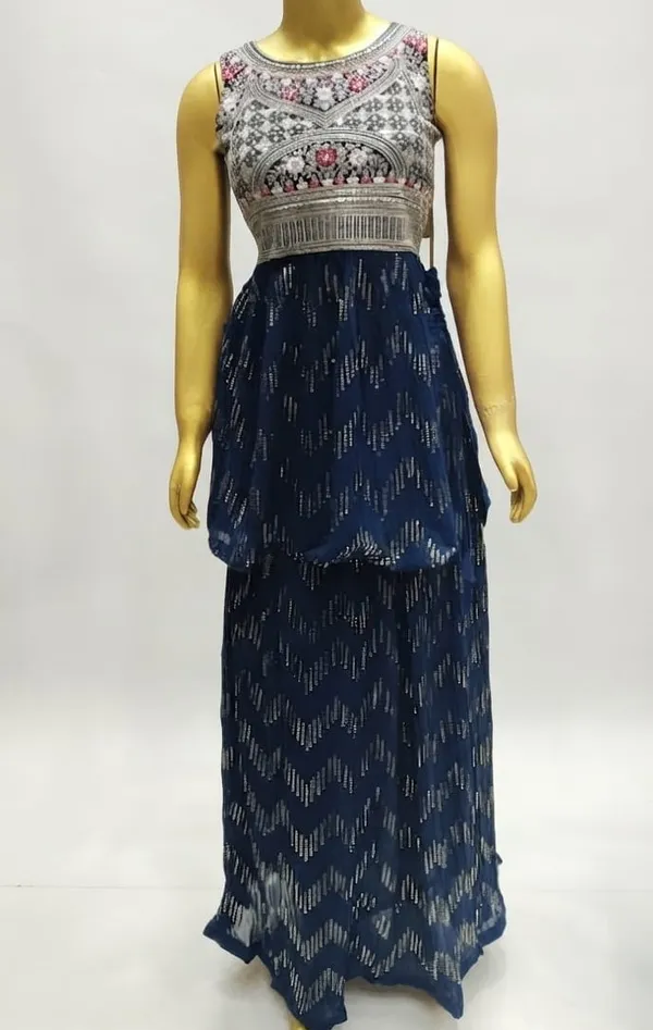 Midnight_Blue_Sequin-Embellished_Indo-western