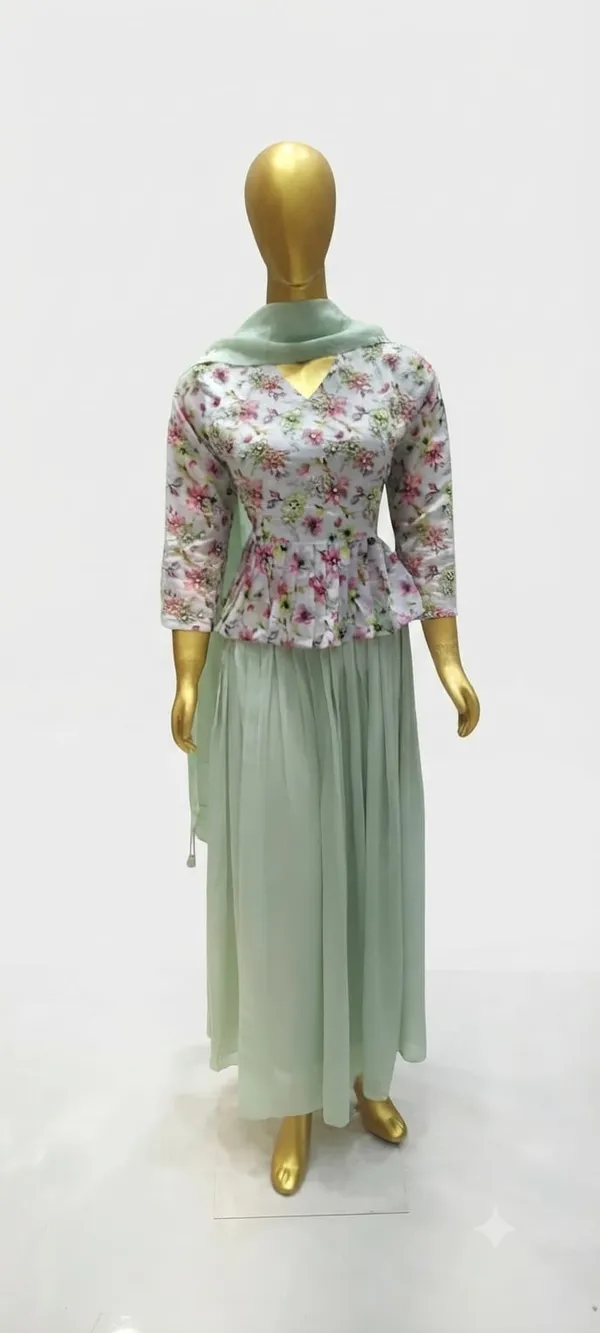 Mint_Green_Floral_Handwork_Indo-western