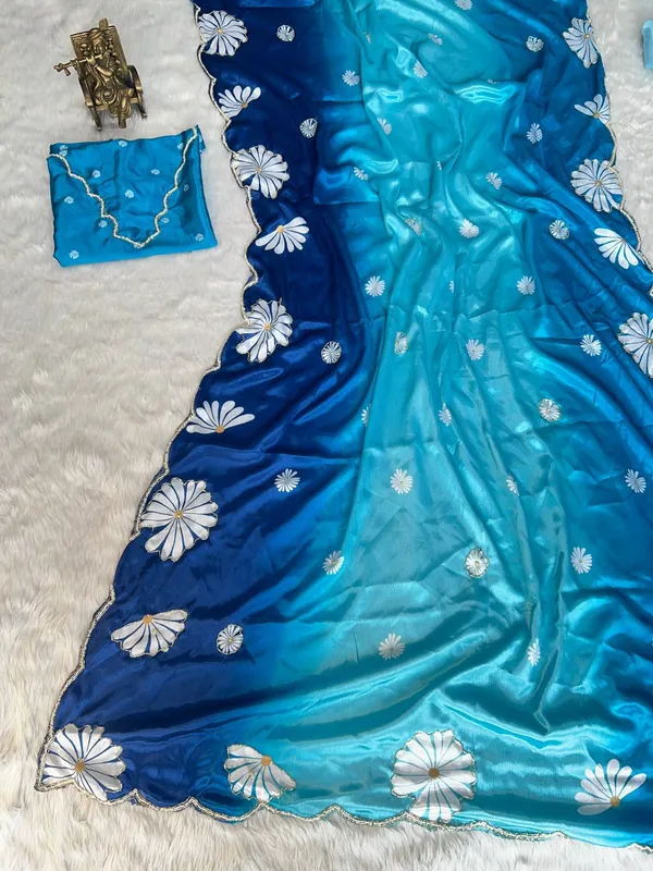 Breeze_Ombre_Chinon_Silk_Saree_With_Hand_Work_&_Blouse_Piece