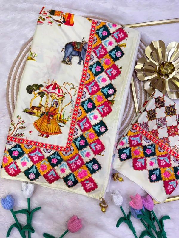 Off-White_Soft_Crepe_Satin_Saree_with_Handwork_&_Blouse_Piece