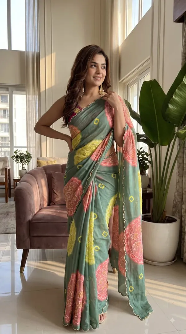 Sage_Bandhani_Print_Cutdana_Handwork_Chiffon_Saree