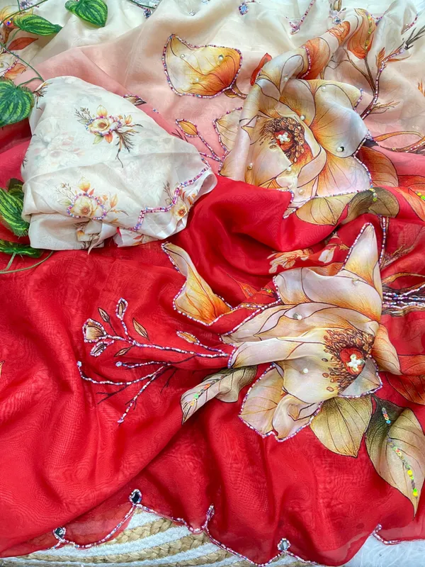 Sunset_Bloom_Chinon_Silk_Khatli_Saree_with_Hand_work_&_Blouse_Piece