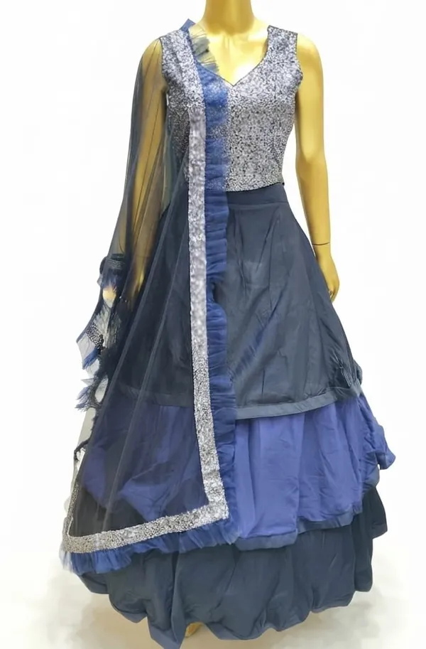 Twilight_Blue_Tiered_Layered_Indo-western