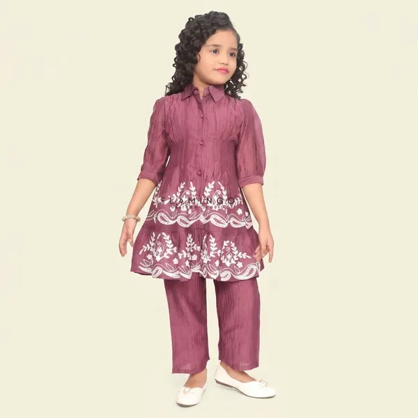 Onion_Pink_Embroidered_Frock_Style_Kurta_Set_For_Girls