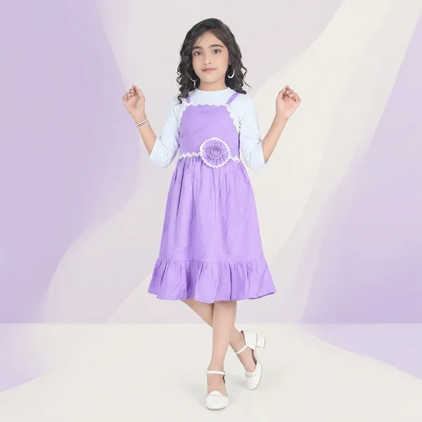 Lavender_White_Cotton_Frock_Dress_For_Girls