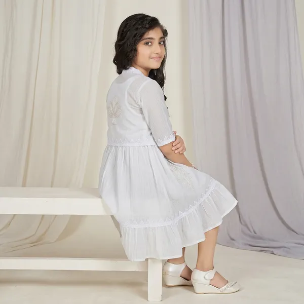 White_Cotton_Embroidered_Sleeveless_Dress_With_Shrug_For_Girls