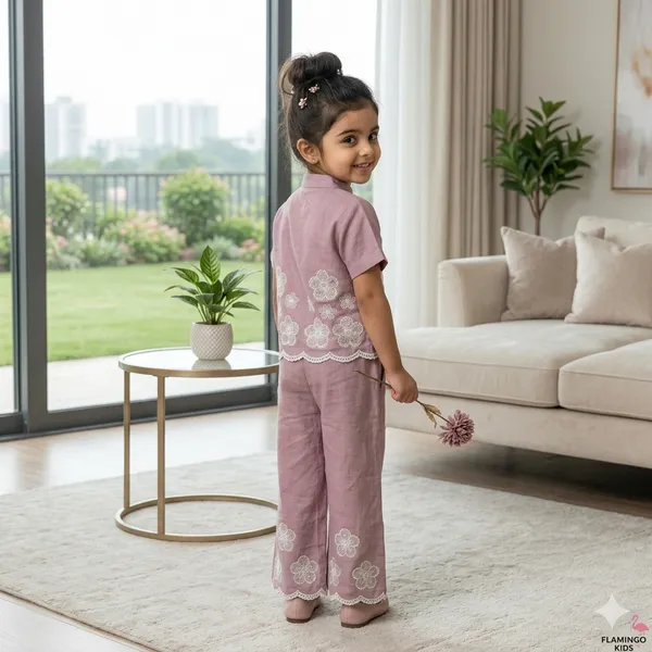 Mauve_Embroidered_Short_Kurta_And_Pant_Set_For_Girls