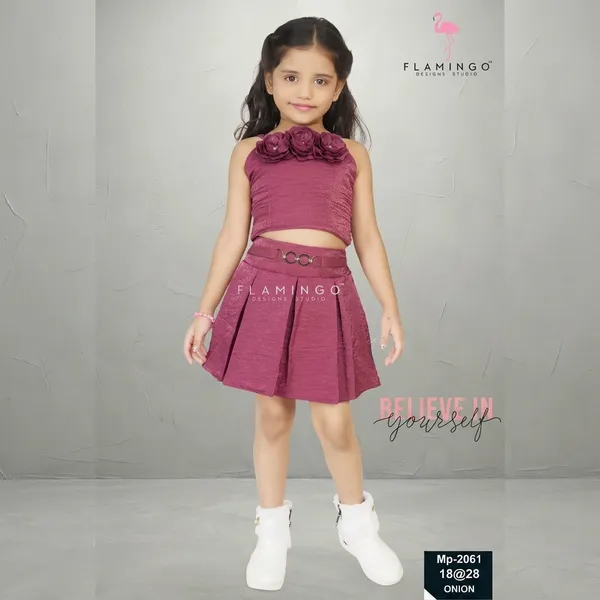 Onion_Pink_Textured_Crop_Top_And_Pleated_Skirt_Set_For_Girls