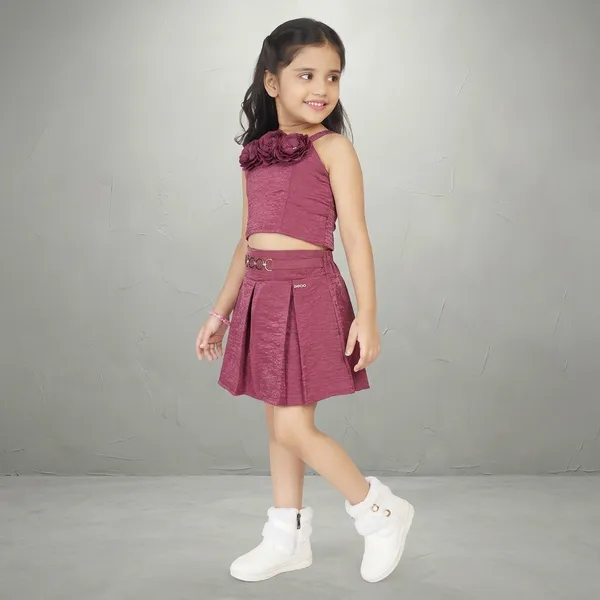 Onion_Pink_Textured_Crop_Top_And_Pleated_Skirt_Set_For_Girls