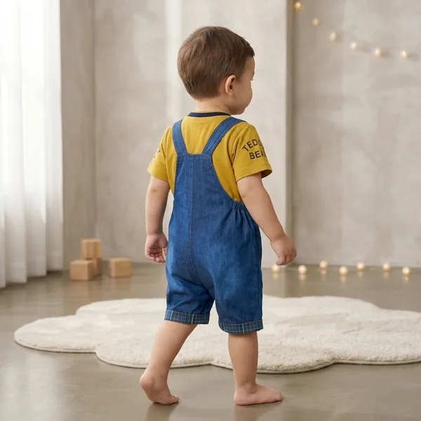 Yellow_Blue_Cotton_Teddy_Bear_Applique_Dungaree_Set_For_Boys