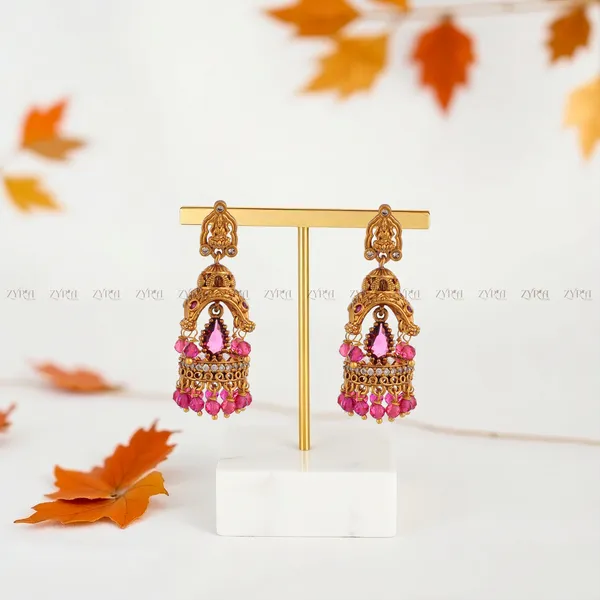 Antique_Gold_Brass_Micro_Gold_Plated_Jhumka_Earrings_For_Women