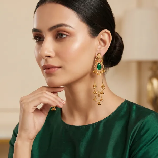 Gold_Tone_Kashmiri_Earrings_Teardrop_Kundan_Design