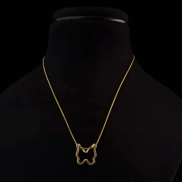 Yellow_Gold_Plated_Stainless_Steel_Butterfly_Pendant_Necklace