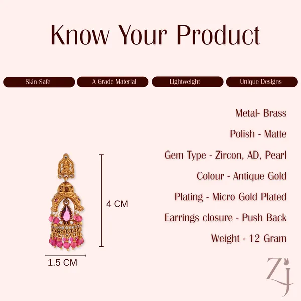 Antique_Gold_Brass_Micro_Gold_Plated_Jhumka_Earrings_For_Women