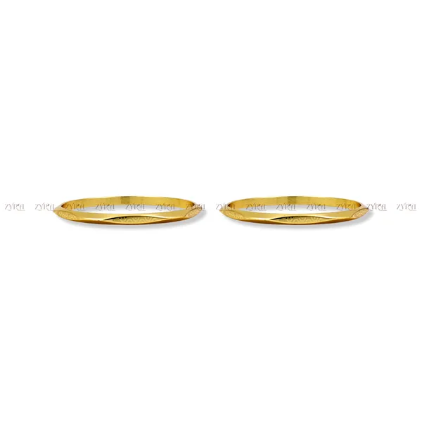 Gold_Plated_Textured_Bangle_Pair_For_Women