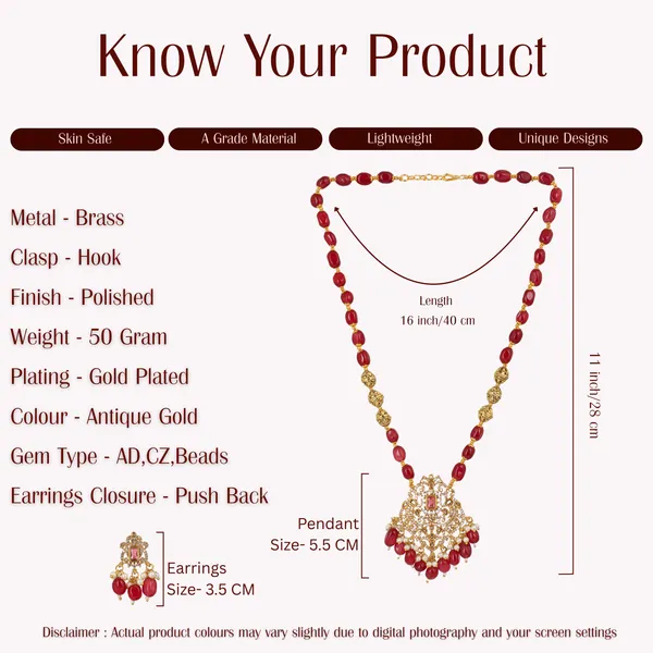 Red_Beaded_Gold_Tone_Kundan_Necklace_Set_With_Earrings