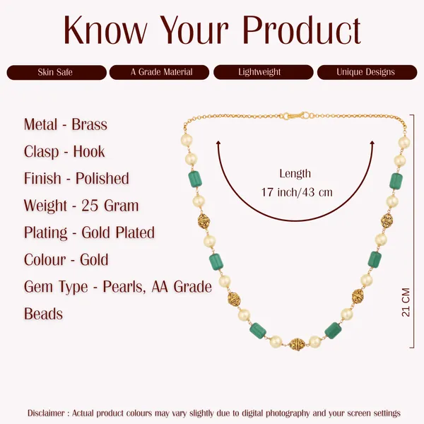 Gold_Pearl_Green_Stone_Beaded_Necklace_For_Women